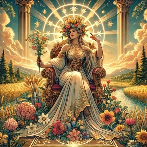 La Emperatriz en el Tarot.