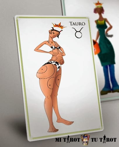 Gráfico decorativo de corazones y glifo para la entrada de Tauro en las relaciones afectivas.