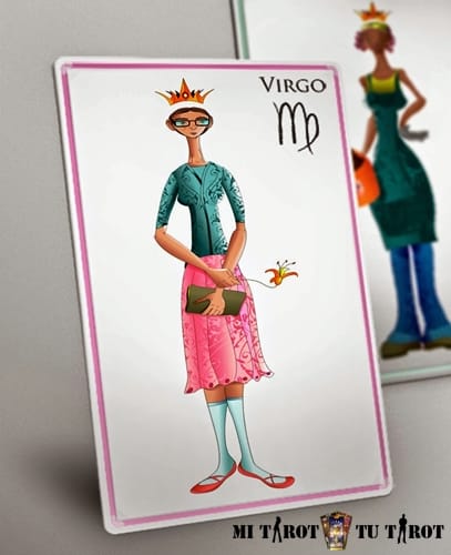 Gráfico del amor y los vínculos conscientes para Virgo signo.