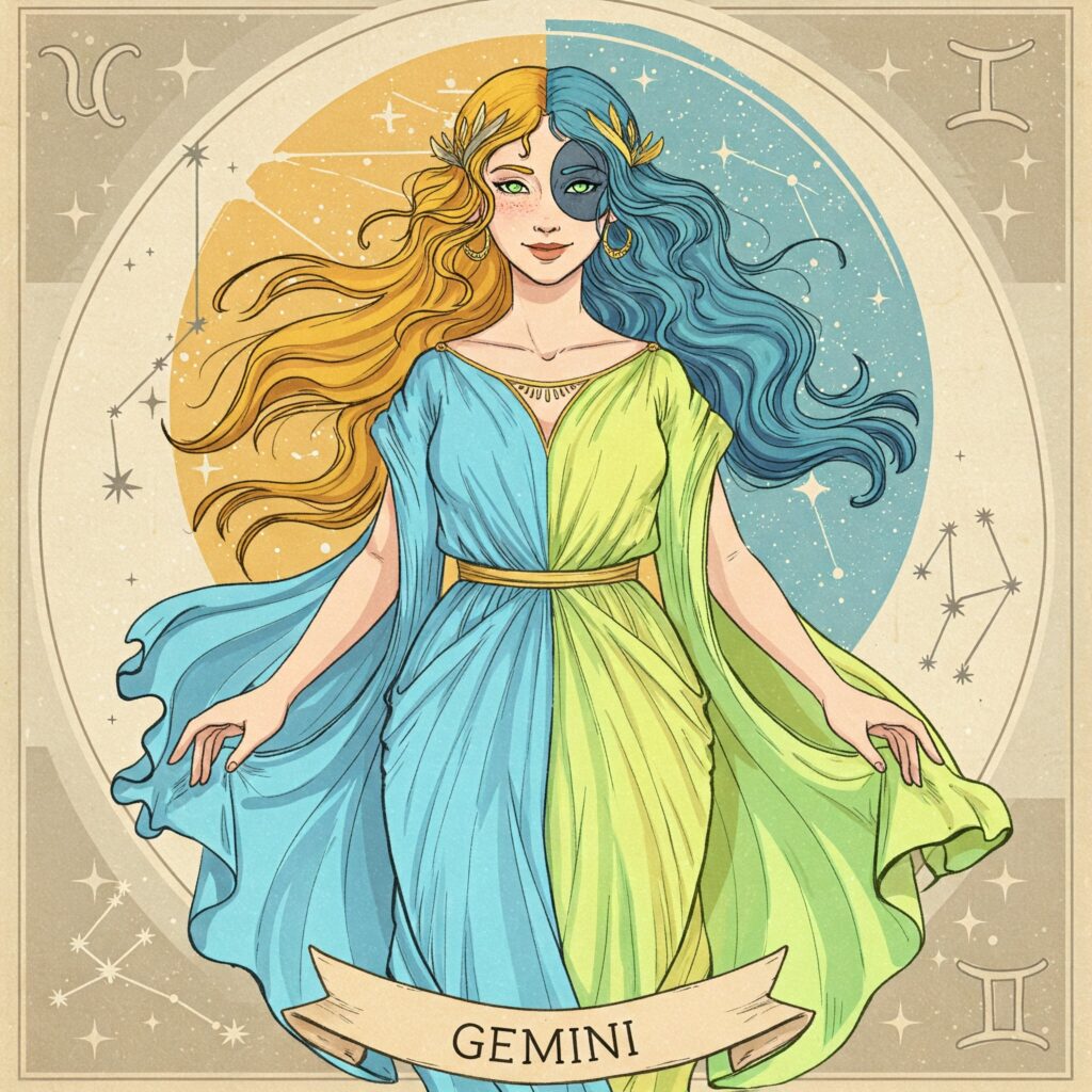 imagen de Signo Géminis: Dualidad, Curiosidad y Movimiento