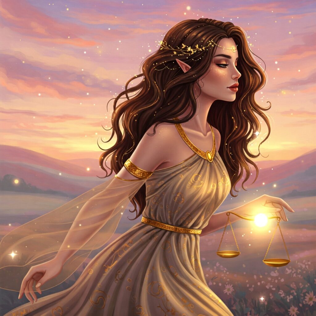 Libra signo representado a través del arquetipo del equilibrio y la armonía.