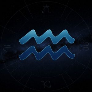 imagen símbolo astrológico acuario
