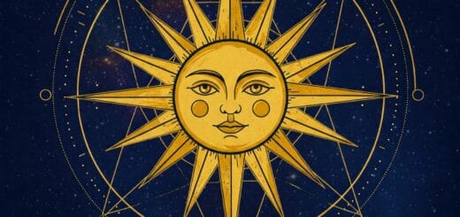 imagen símbolo astrológico el sol