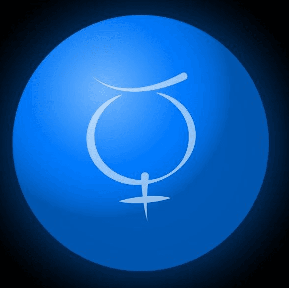 imagen símbolo astrológico mercurio