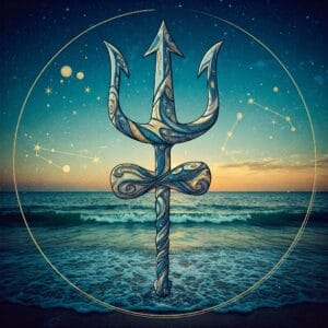 imagen de Símbolo Astrológico Neptuno: Espiritualidad, Misterio y Trascendencia