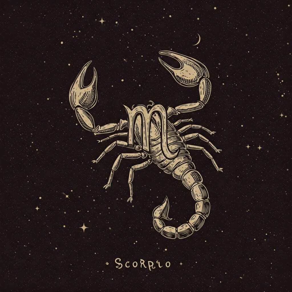 símbolo de escorpio