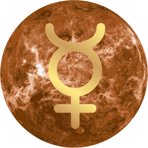 imagen de Símbolo Astrológico Mercurio: Comunicación, Mente y Adaptabilidad